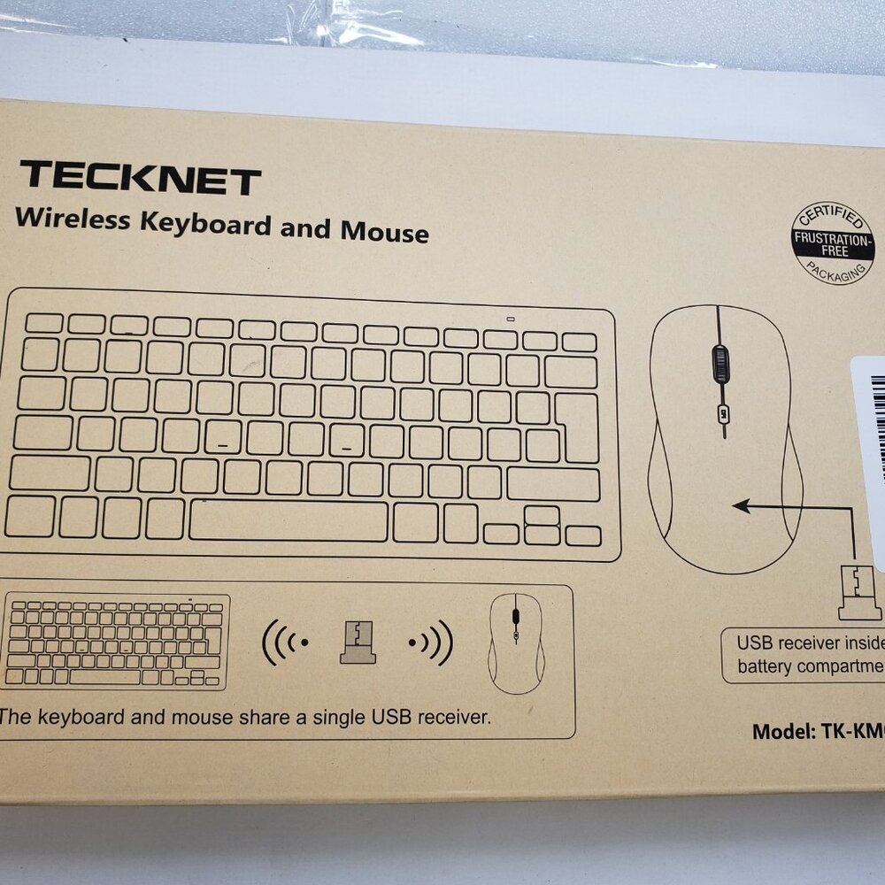 TECKNET Wireless Keyboard and Mouse Combo, Mini Cordless Computer Keyboard - Picture 10 of 10